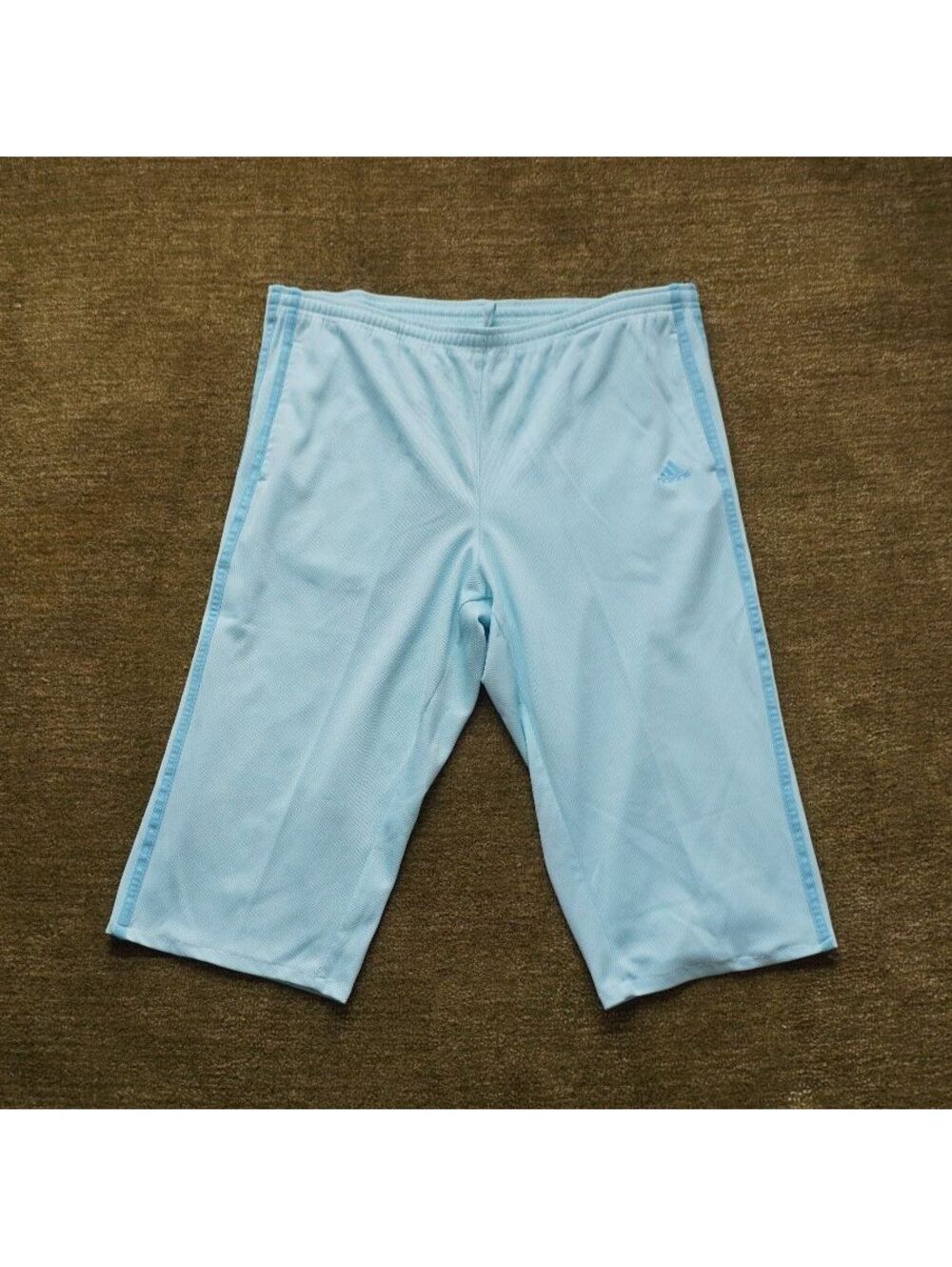 Adidas Light Blue Athletic Capris